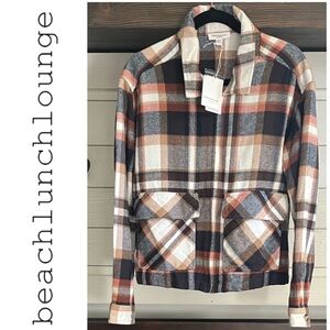 NWT BEACH LUNCH LOUNGE Erika Plaid Shacket Women’s Size: M